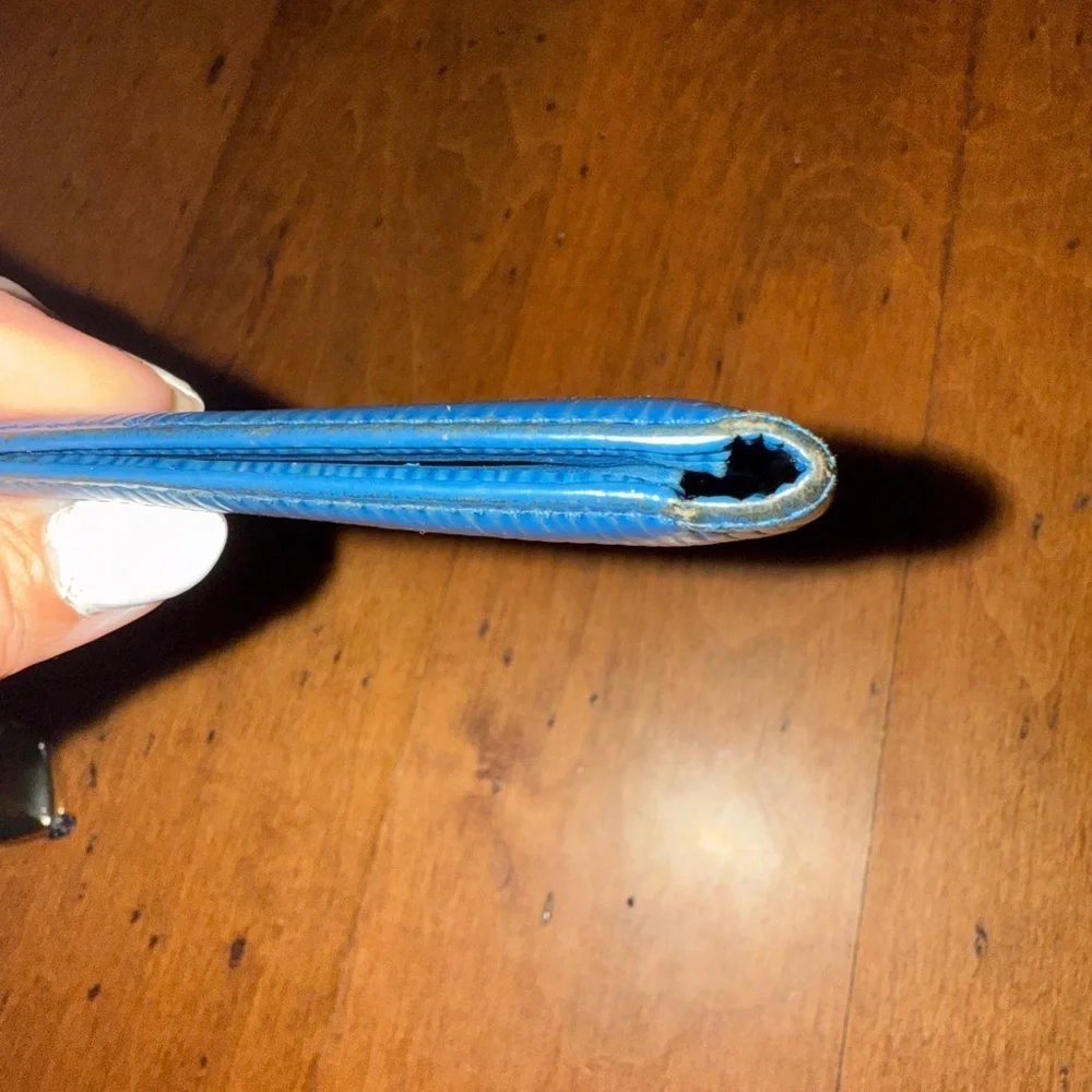 Louis Vuitton Vibrant Blue Epi card holder